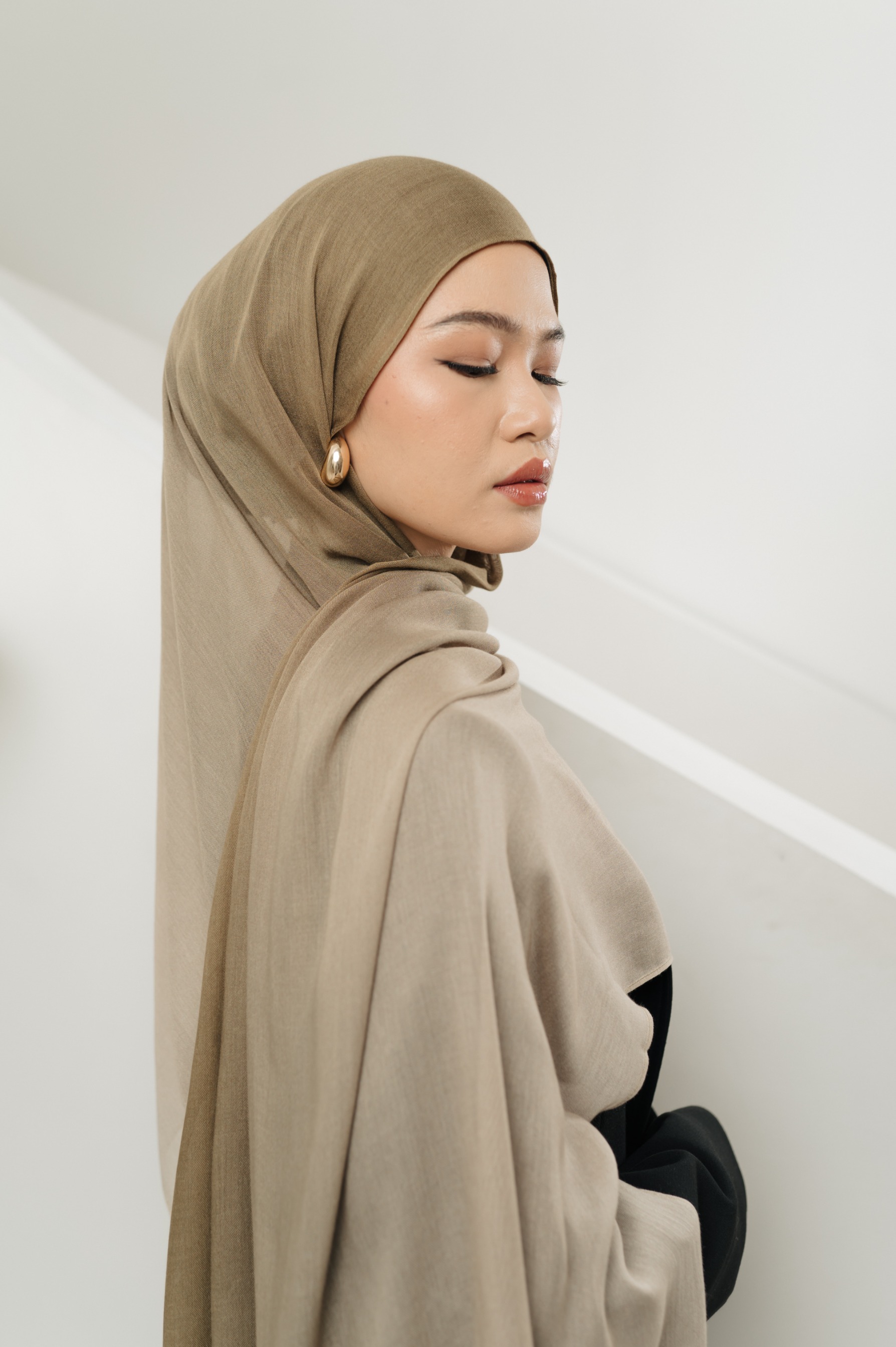 Omna Scarf Golden Dune | Pashmina Printed Modals