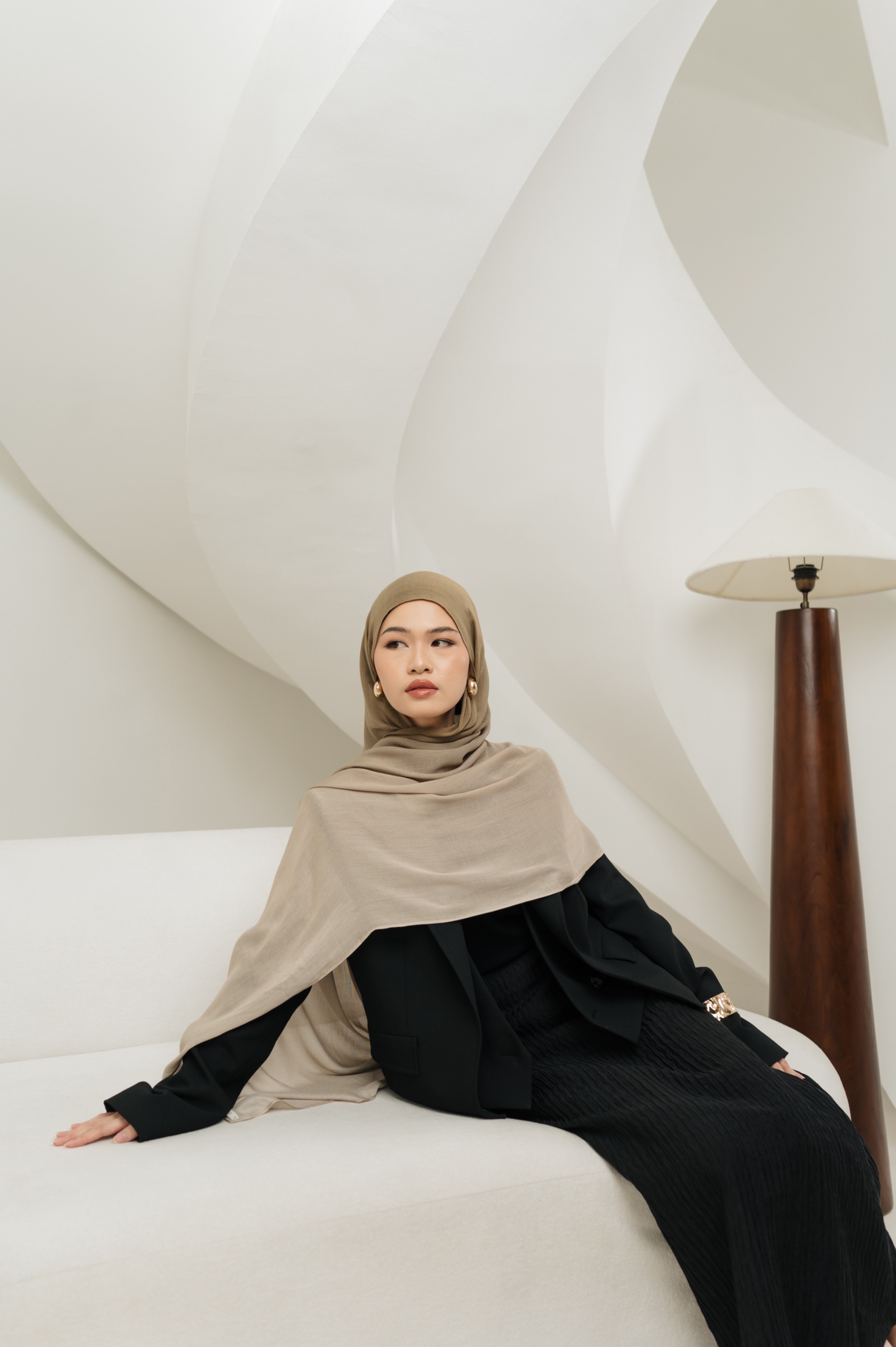 Omna Scarf Golden Dune | Pashmina Printed Modals