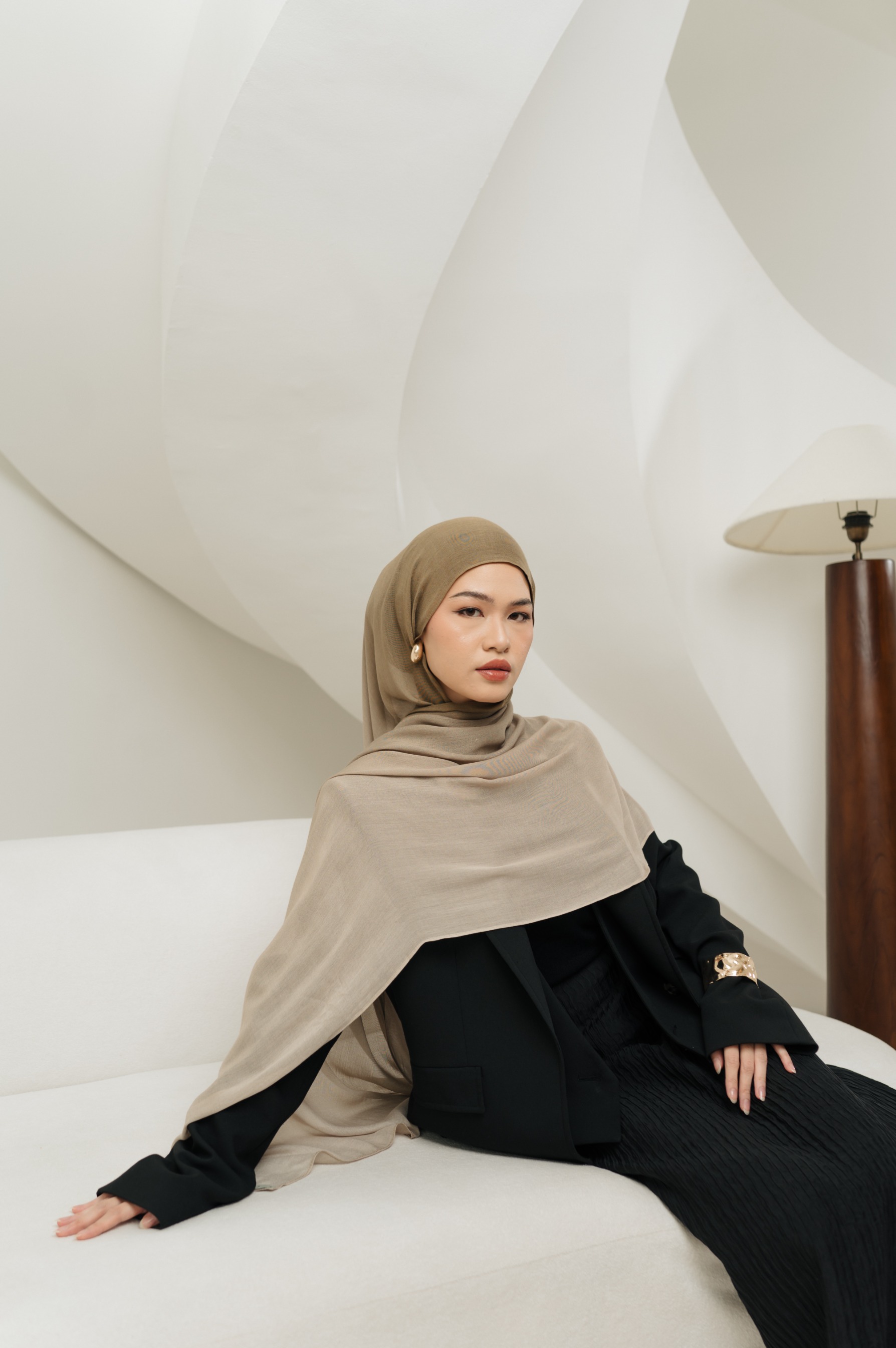 Omna Scarf Golden Dune | Pashmina Printed Modals