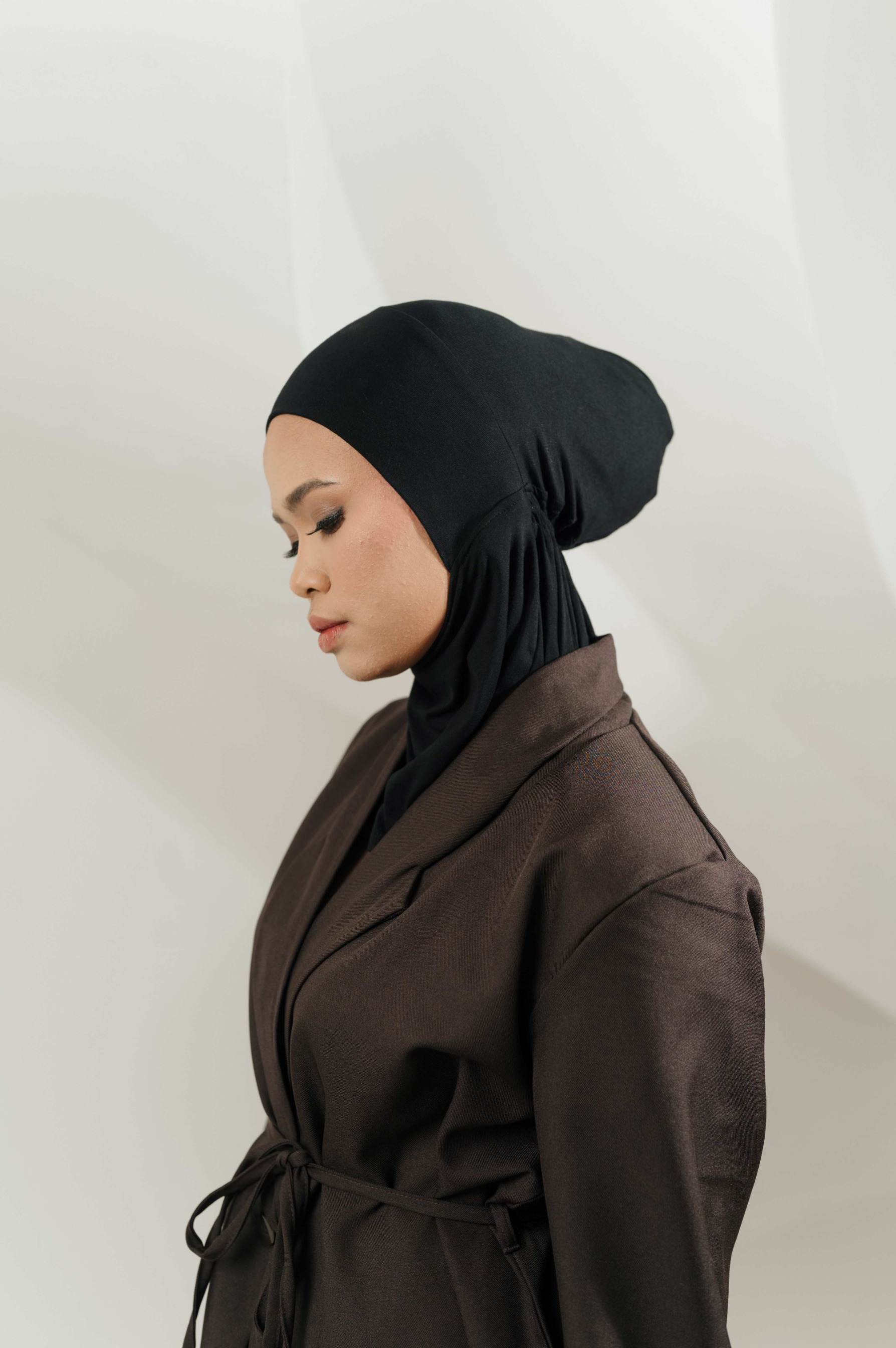 Double Size Kana Scarves with Full Cover Undercap | Pashmina Kaos | Kana Full Cover Undercap