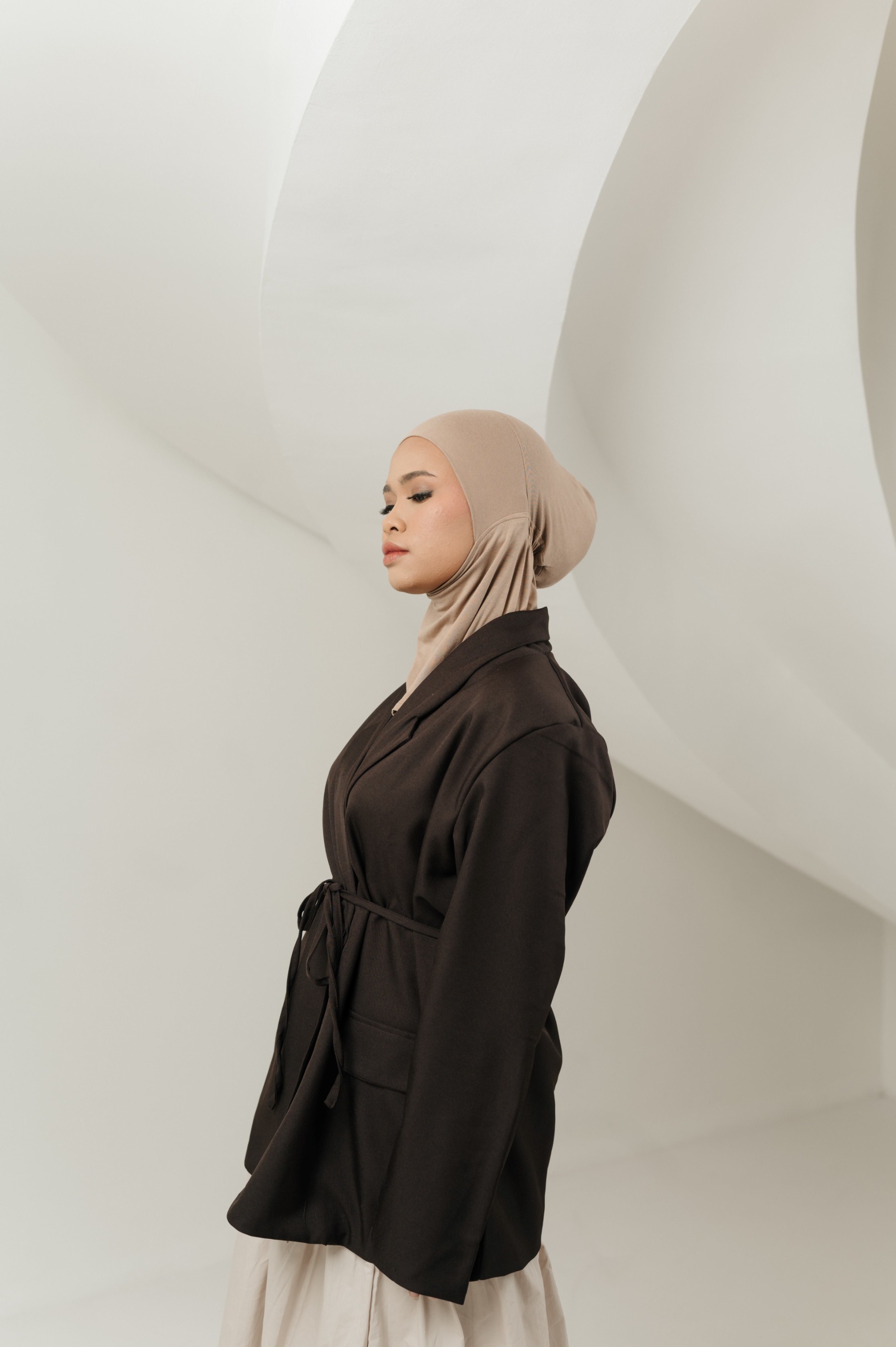 Double Size Kana Scarves with Full Cover Undercap | Pashmina Kaos | Kana Full Cover Undercap