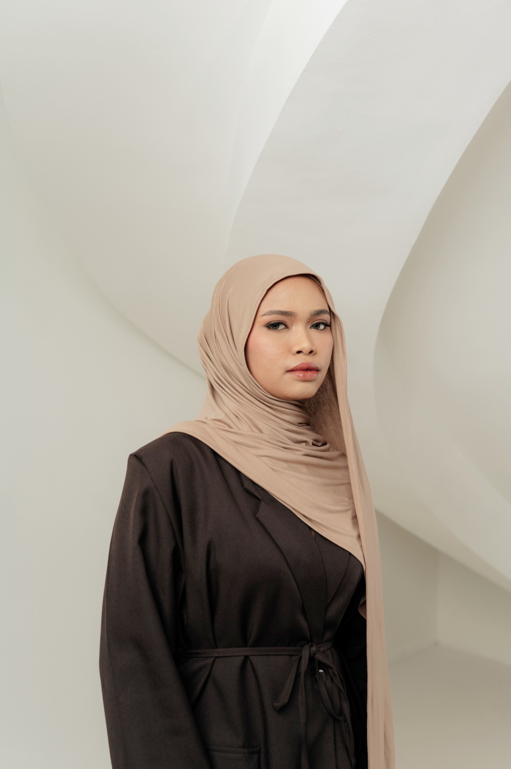 Double Size Kana Scarves with Full Cover Undercap | Pashmina Kaos | Kana Full Cover Undercap