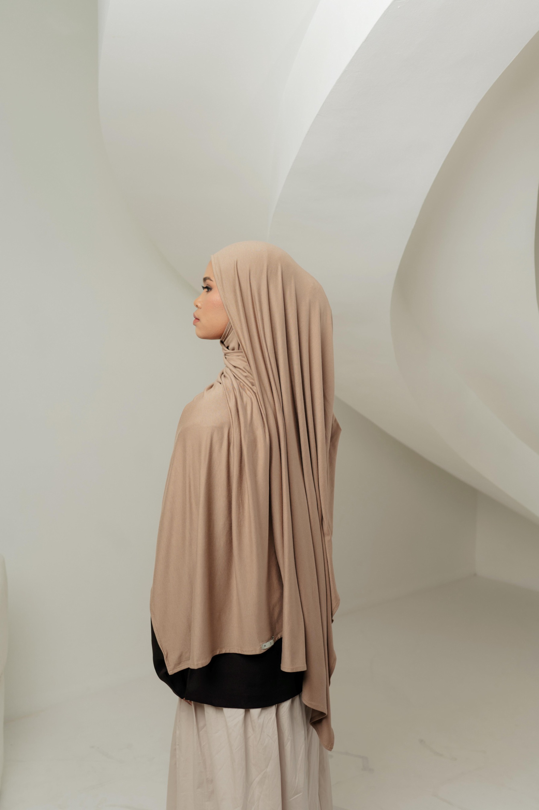 Double Size Kana Scarves with Full Cover Undercap | Pashmina Kaos | Kana Full Cover Undercap
