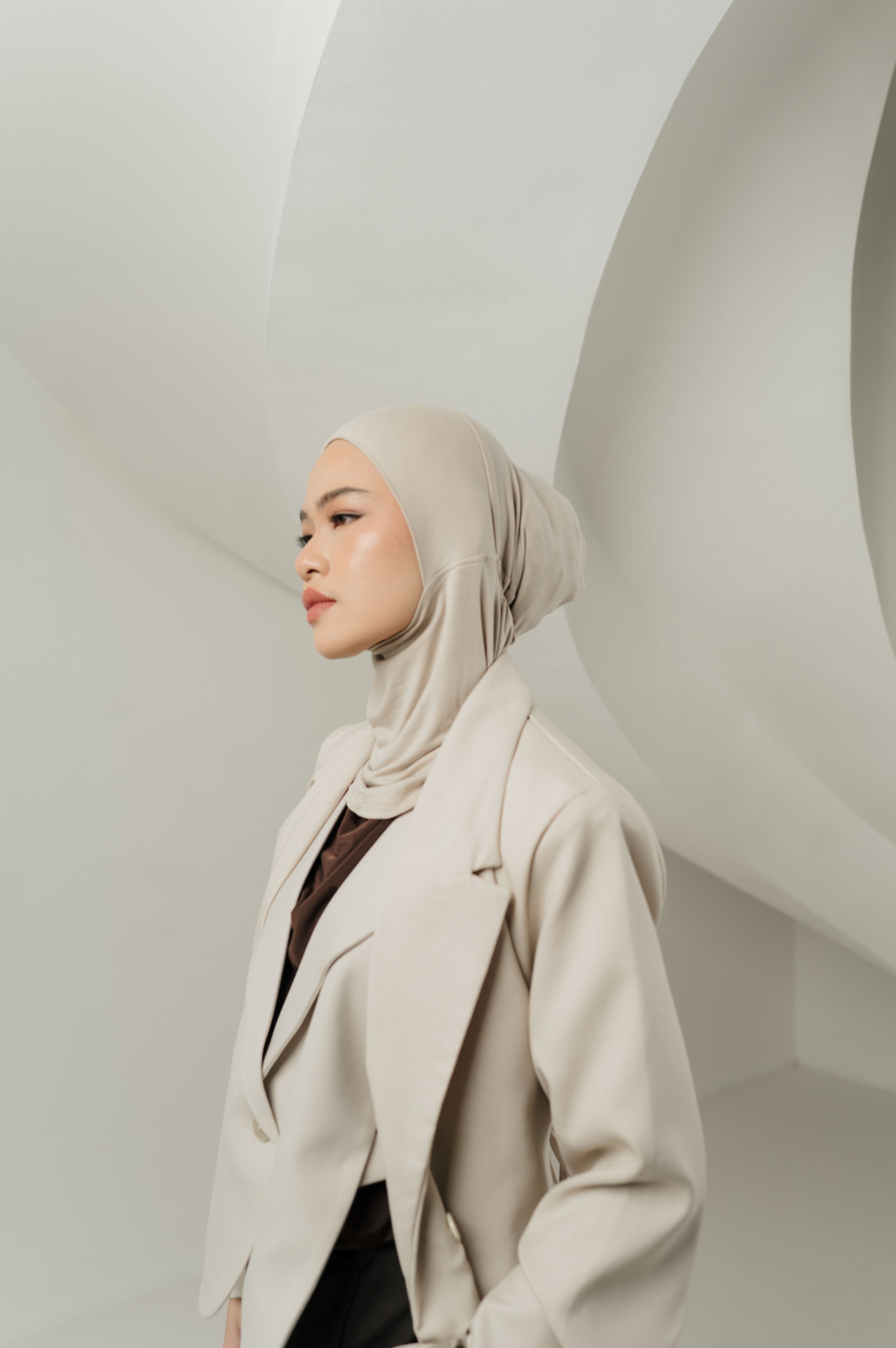 Double Size Kana Scarves with Full Cover Undercap | Pashmina Kaos | Kana Full Cover Undercap