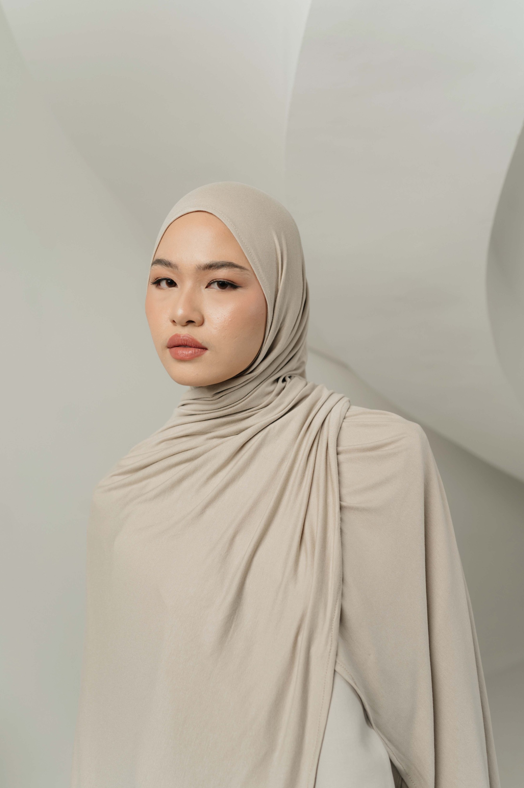 Double Size Kana Scarves with Full Cover Undercap | Pashmina Kaos | Kana Full Cover Undercap