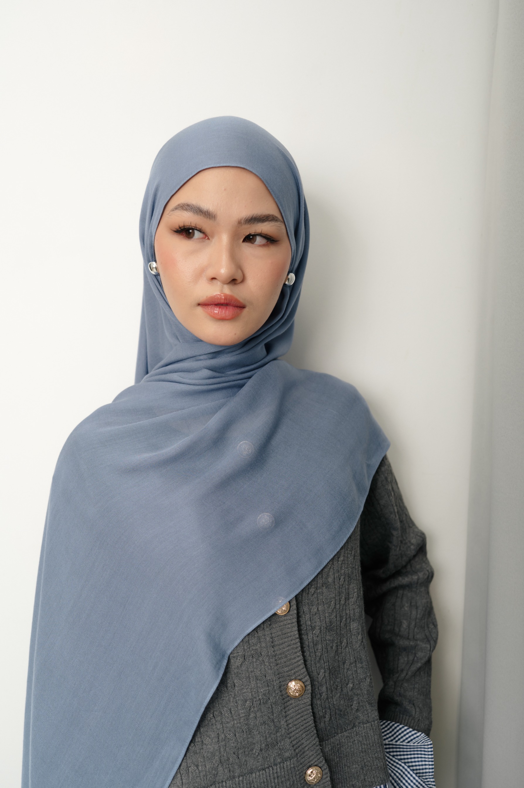 Sana Sky Blue | Pashmina Delicate Rayon