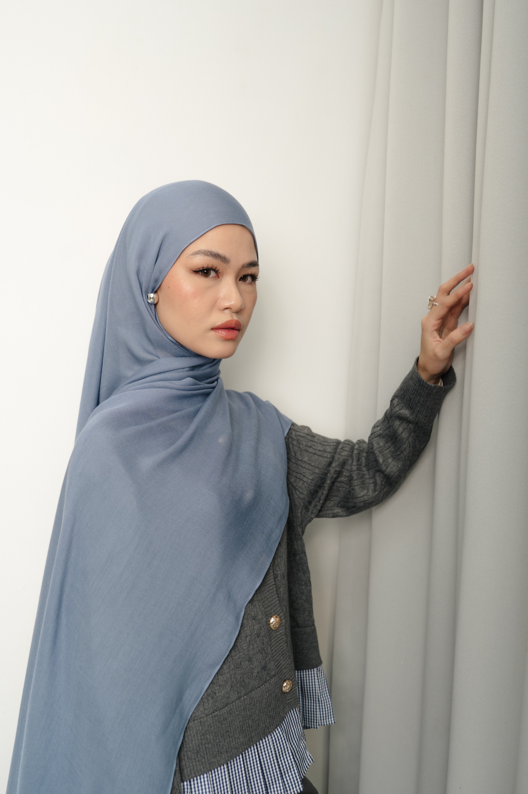 Sana Sky Blue | Pashmina Delicate Rayon
