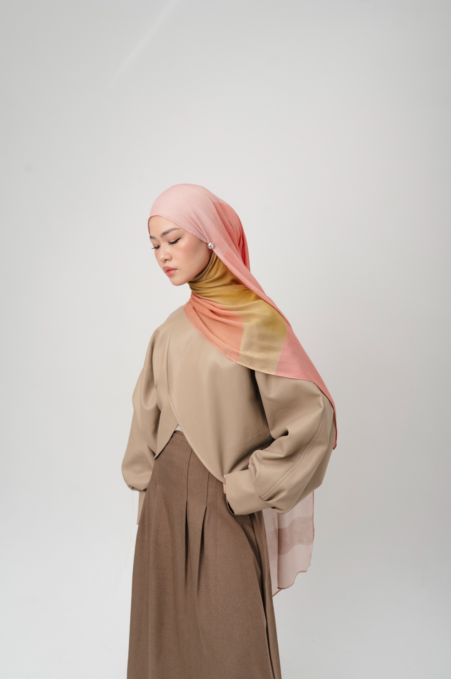 Sora Scarf Paddle Pink | Pashmina Printed Modals