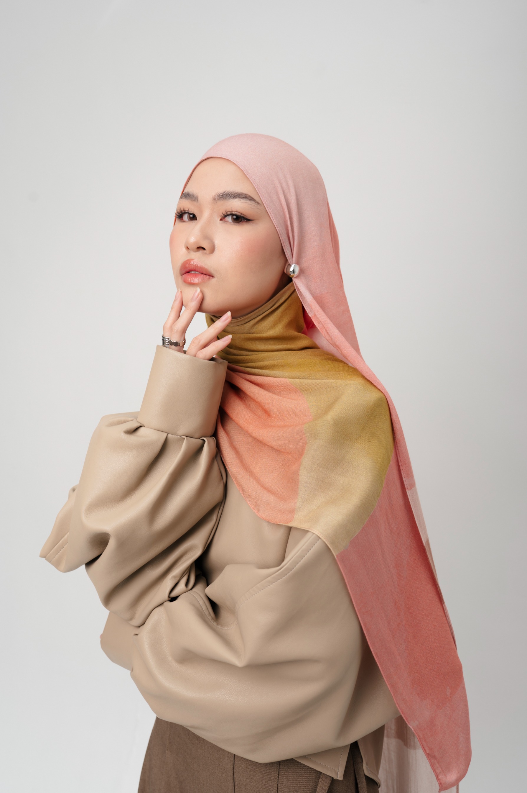 Sora Scarf Paddle Pink | Pashmina Printed Modals