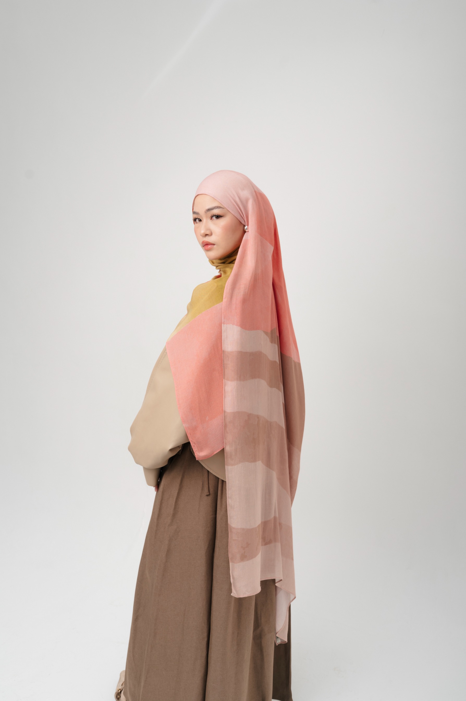 Sora Scarf Paddle Pink | Pashmina Printed Modals