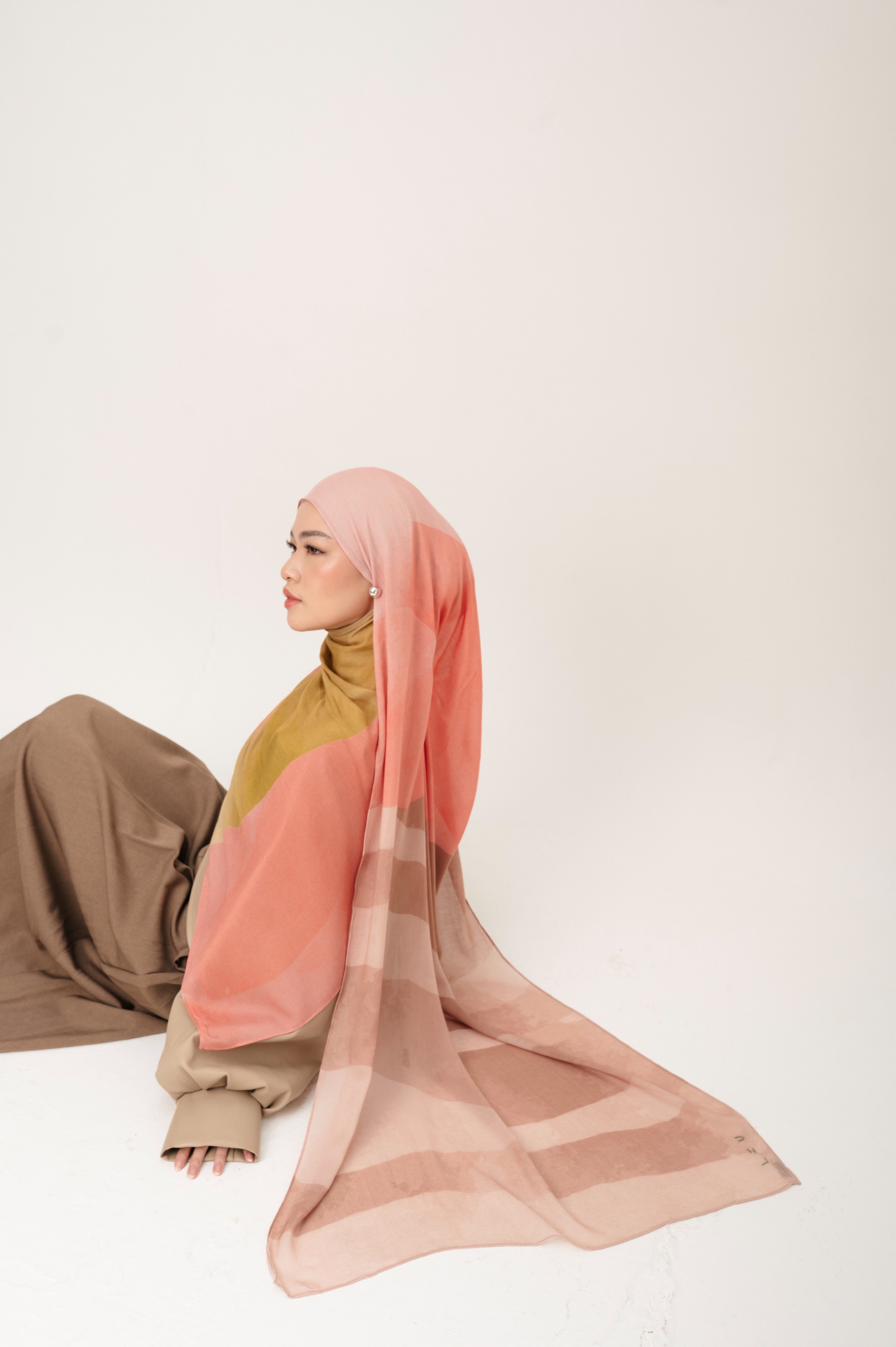 Sora Scarf Paddle Pink | Pashmina Printed Modals