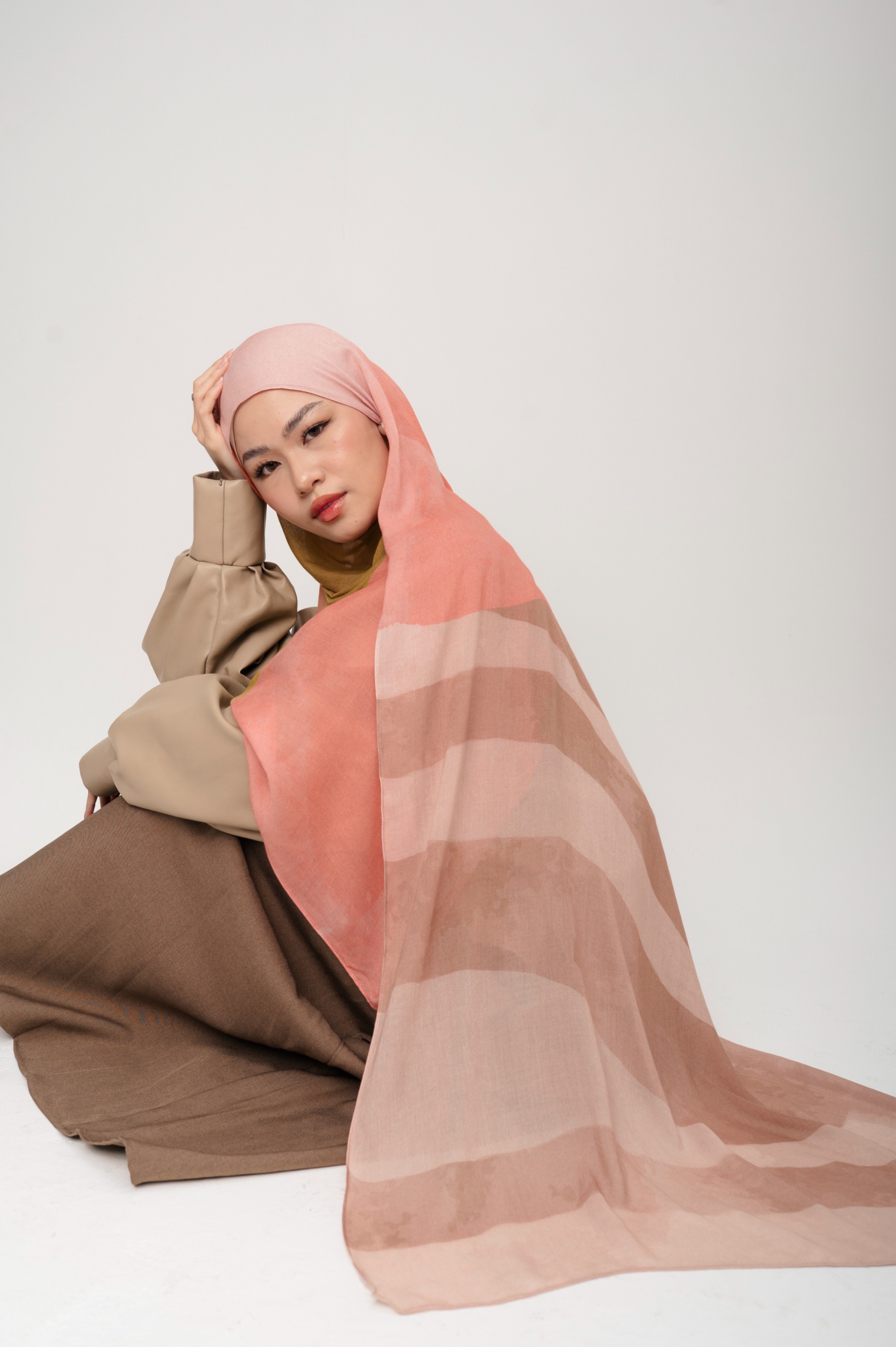 Sora Scarf Paddle Pink | Pashmina Printed Modals