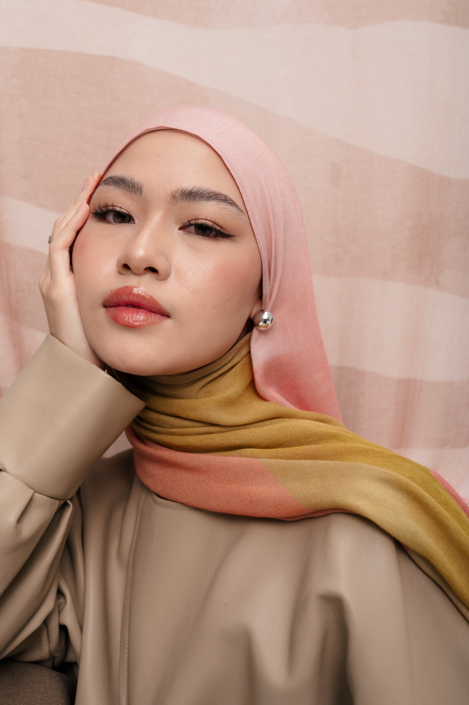 Sora Scarf Paddle Pink | Pashmina Printed Modals