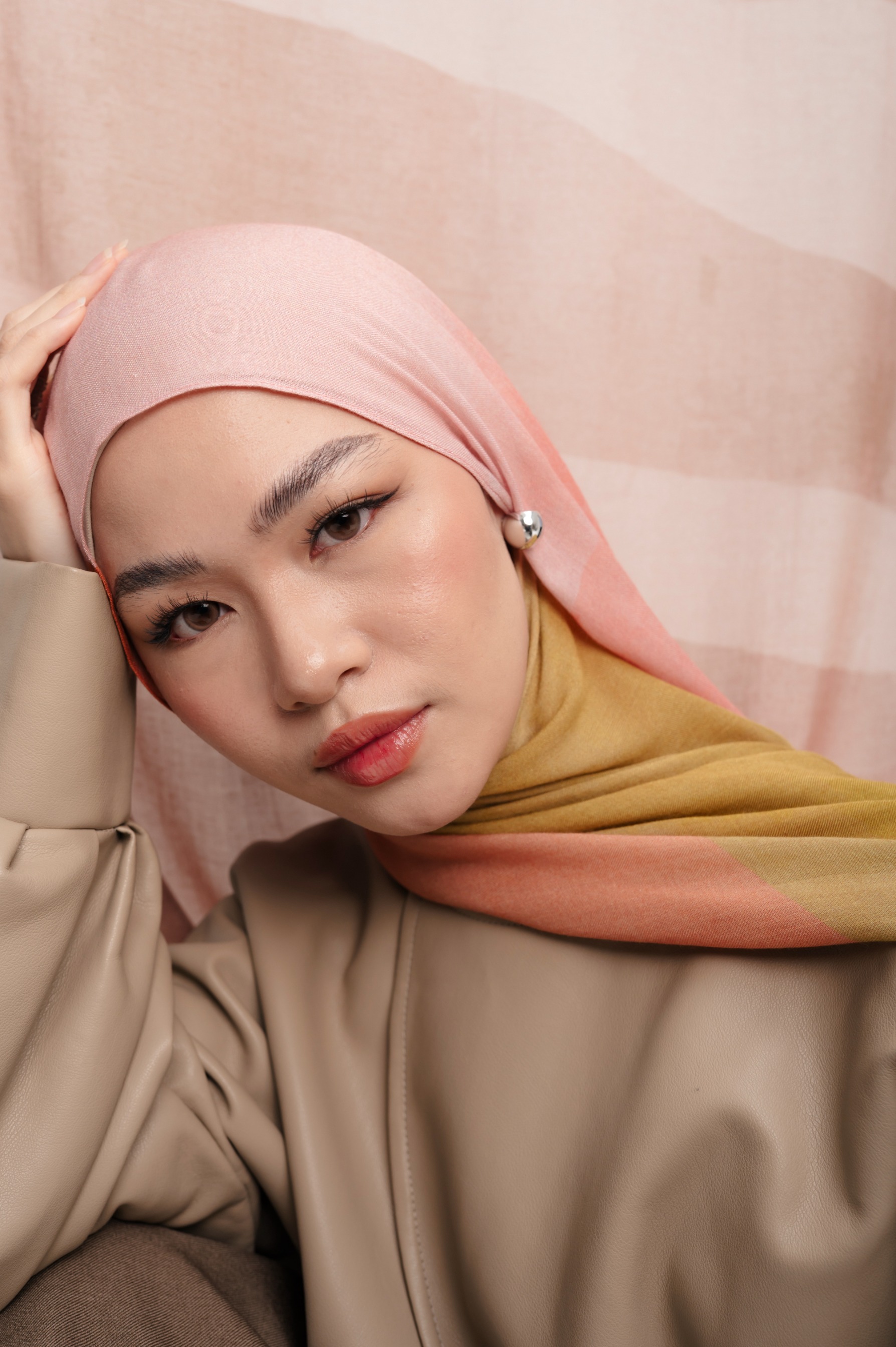 Sora Scarf Paddle Pink | Pashmina Printed Modals