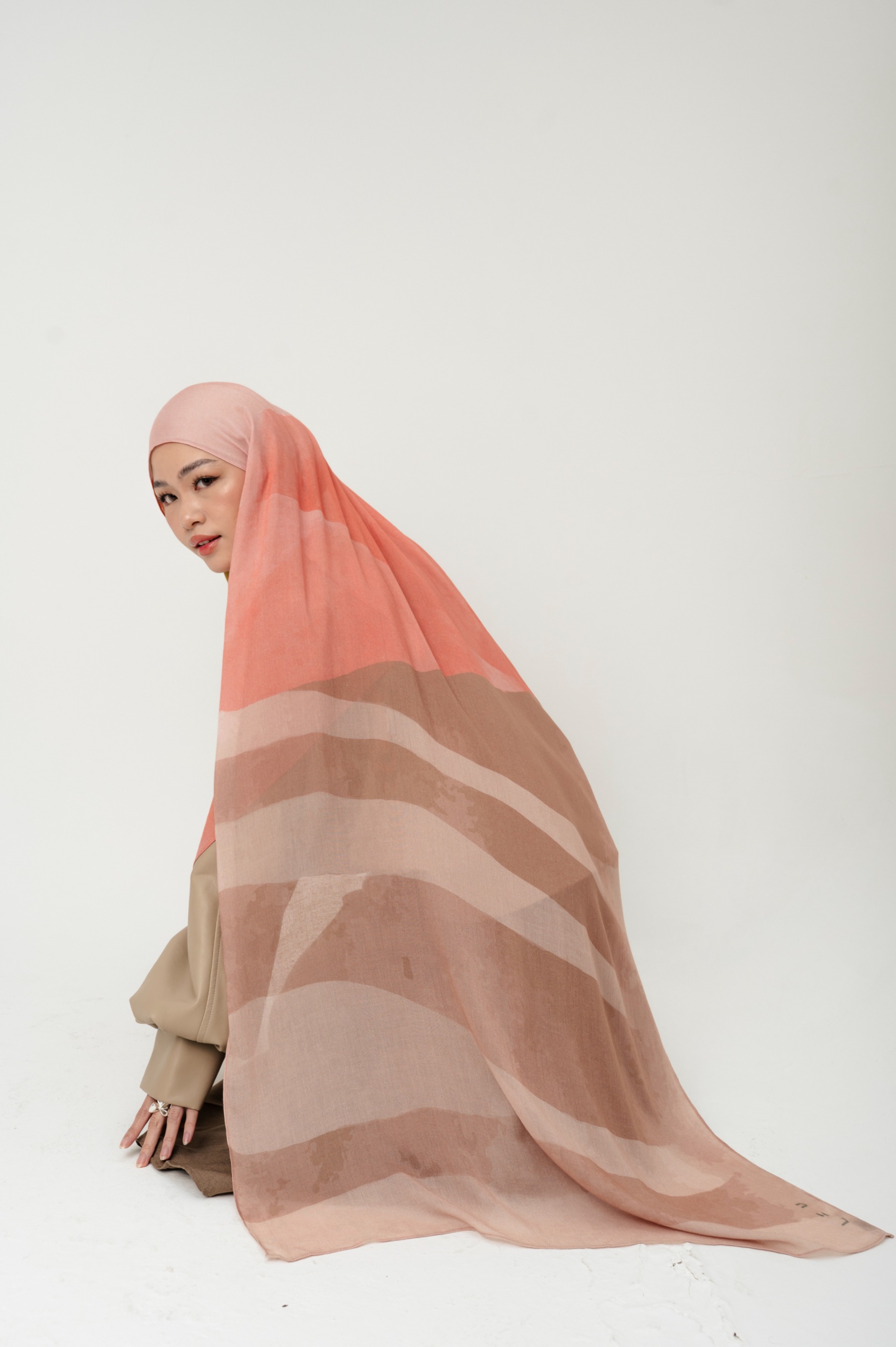 Sora Scarf Paddle Pink | Pashmina Printed Modals