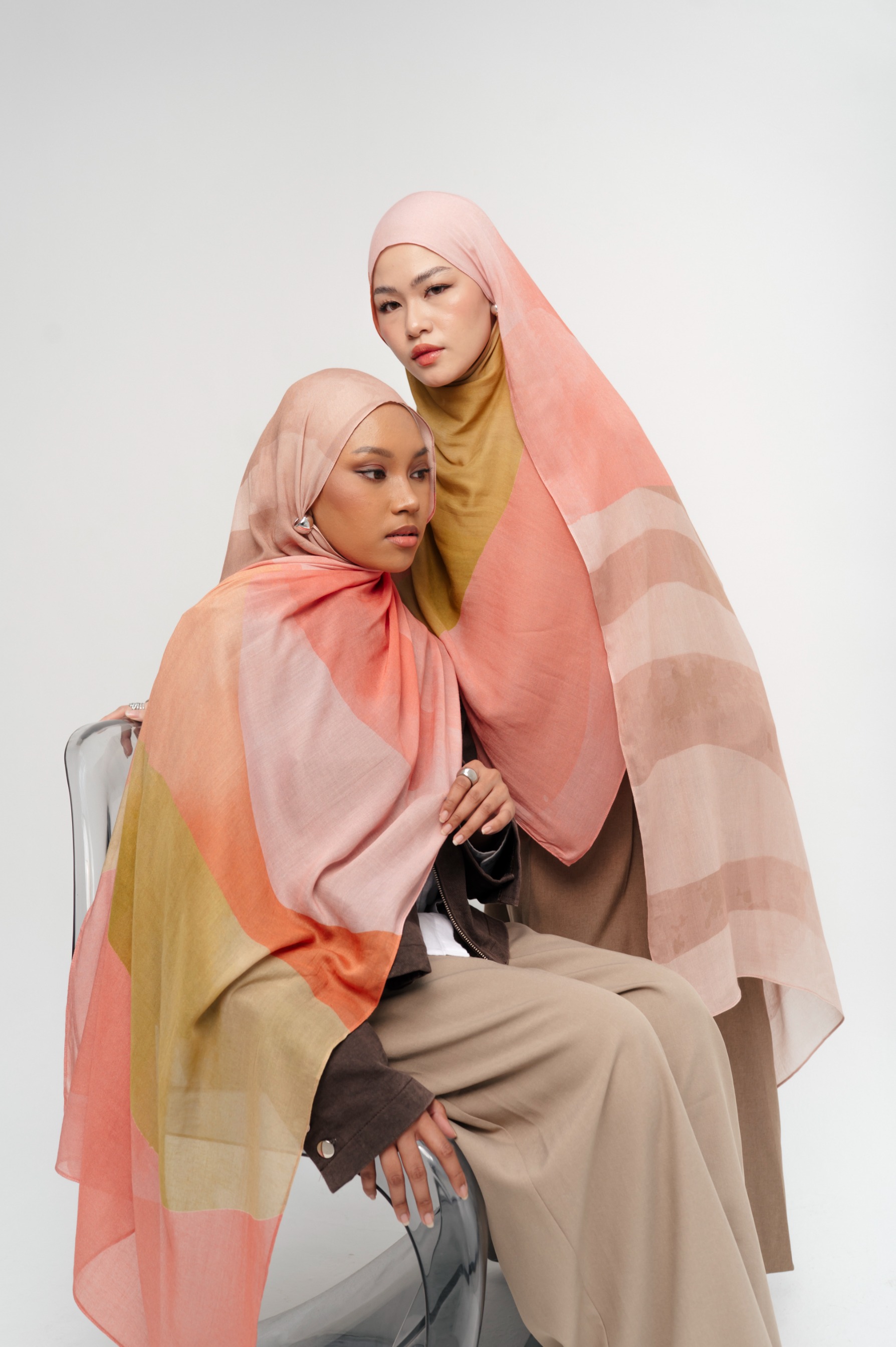 Sora Scarf Paddle Pink | Pashmina Printed Modals