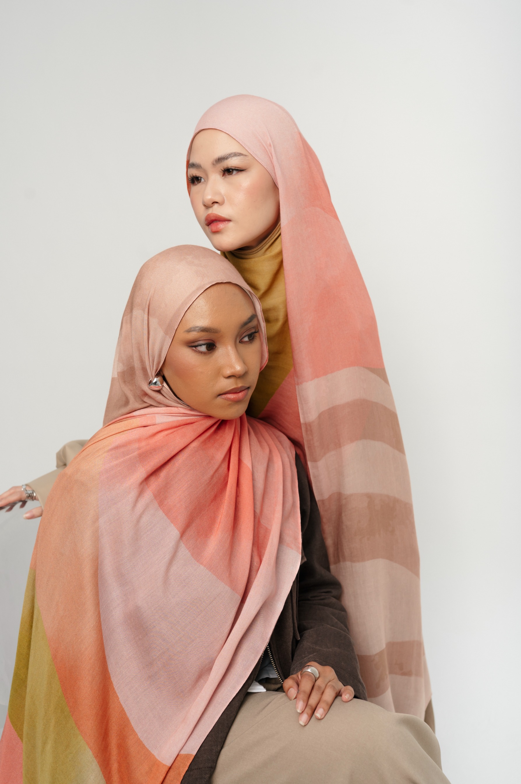 Sora Scarf Paddle Pink | Pashmina Printed Modals