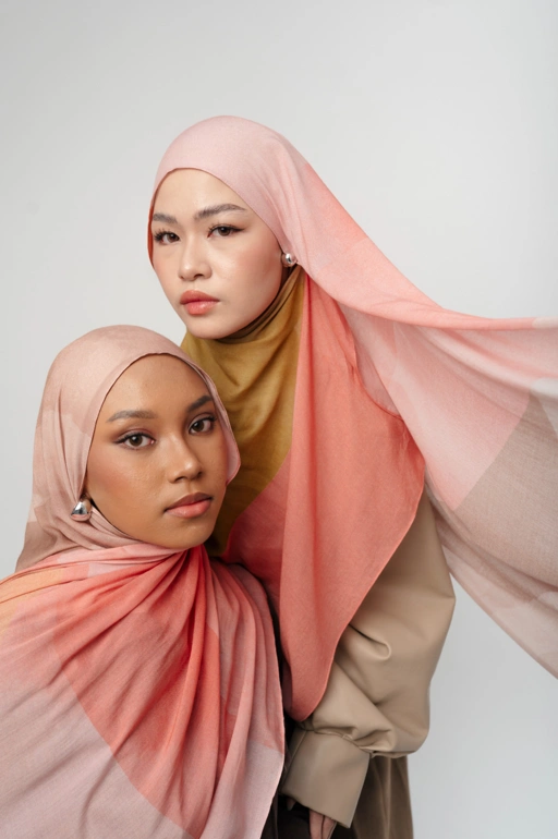 Image of Sora Scarf Paddle Pink | Pashmina Printed Modals