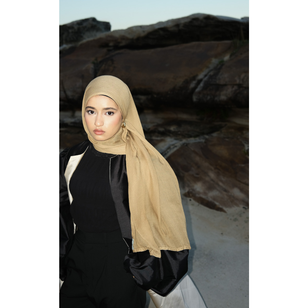 Nema Light Khaki | Pashmina Viscose