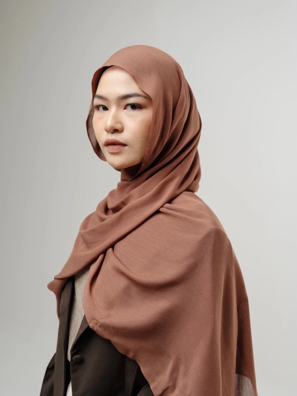 Sana Chestnut | Pashmina Delicate Rayon