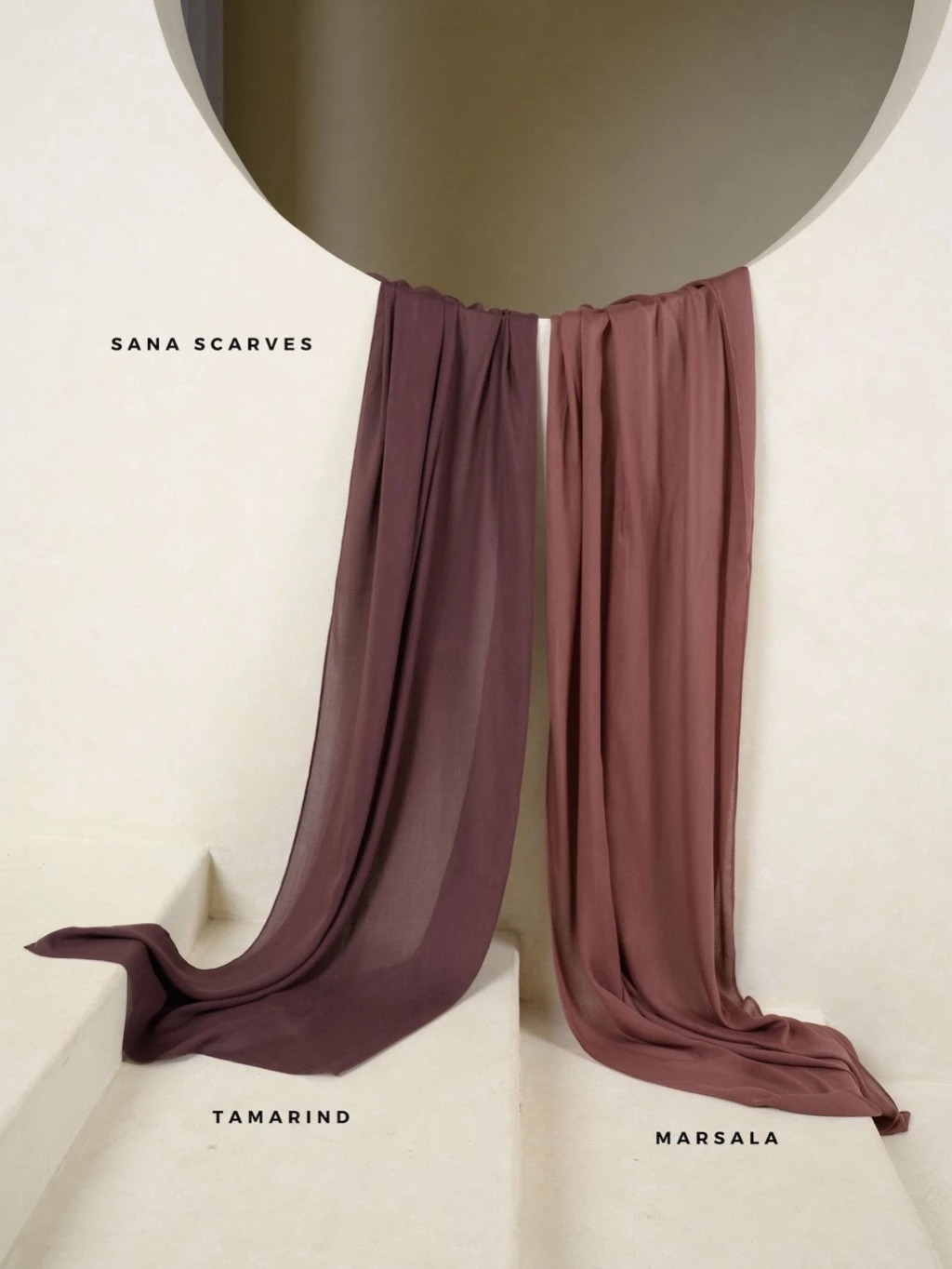 Sana Tamarind | Pashmina Delicate Rayon