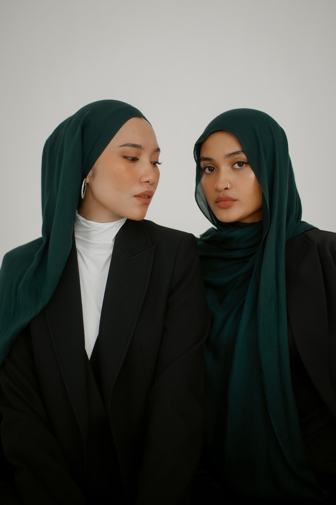 Sana Emerald Green | Pashmina Delicate Rayon