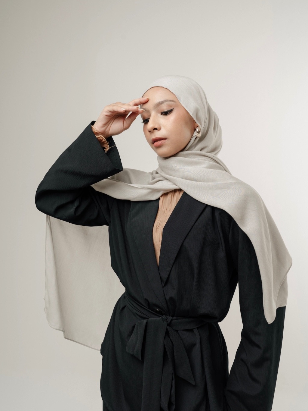 Sana Ice Grey | Pashmina Delicate Rayon