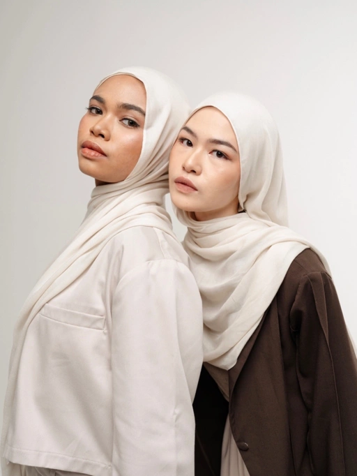 Image of Sana Ivory | Pashmina Delicate Rayon
