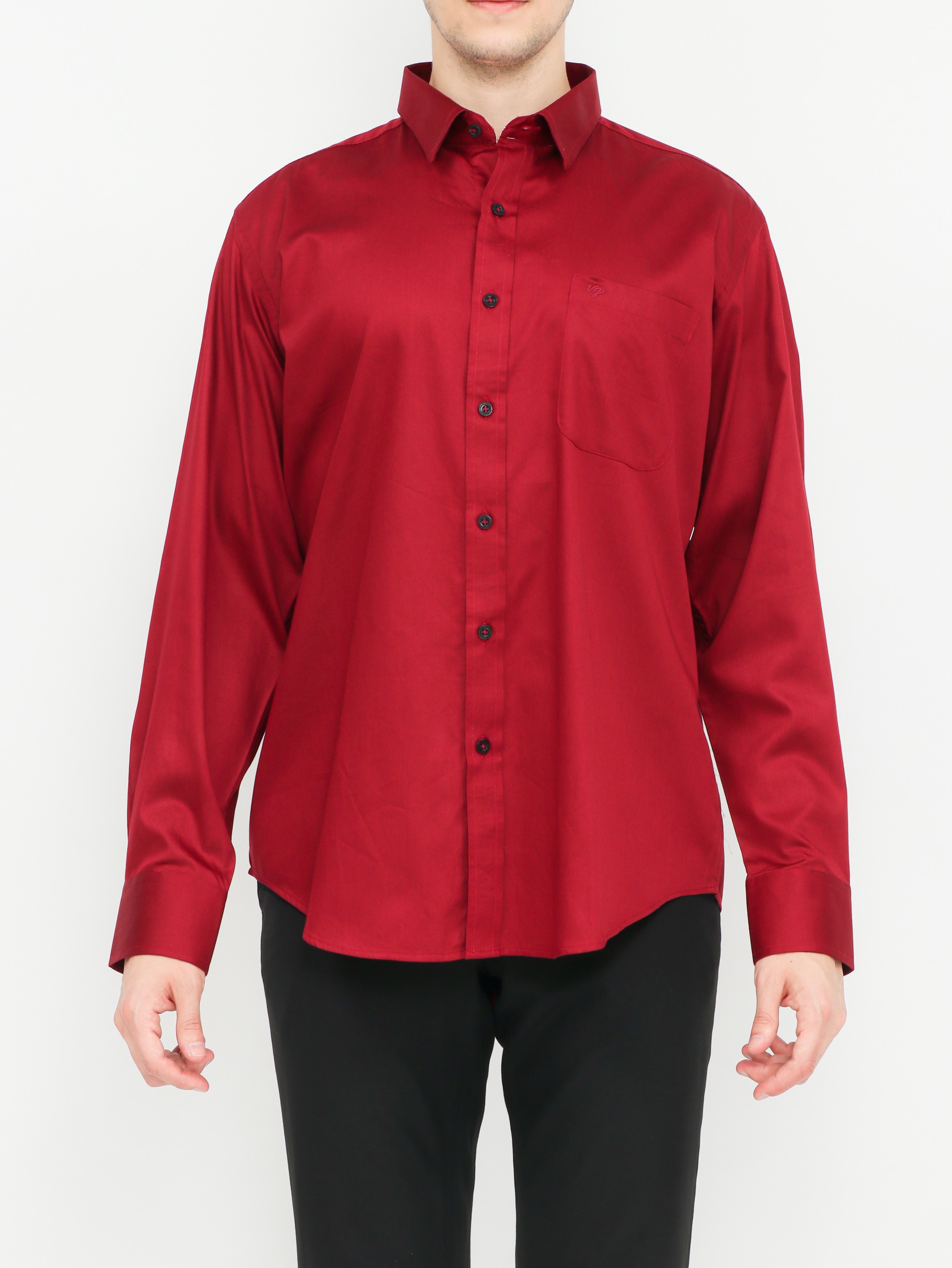 Kemeja Pria Lengan Panjang Reguler Fit Satin 