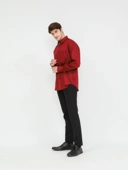 Kemeja Pria Lengan Panjang Reguler Fit Satin