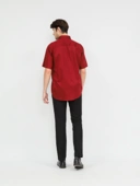Kemeja Pria Lengan Pendek Reguler Fit Satin