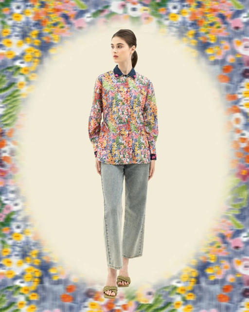Image of Bloom and Beads Classic Long Sleeve Shirt