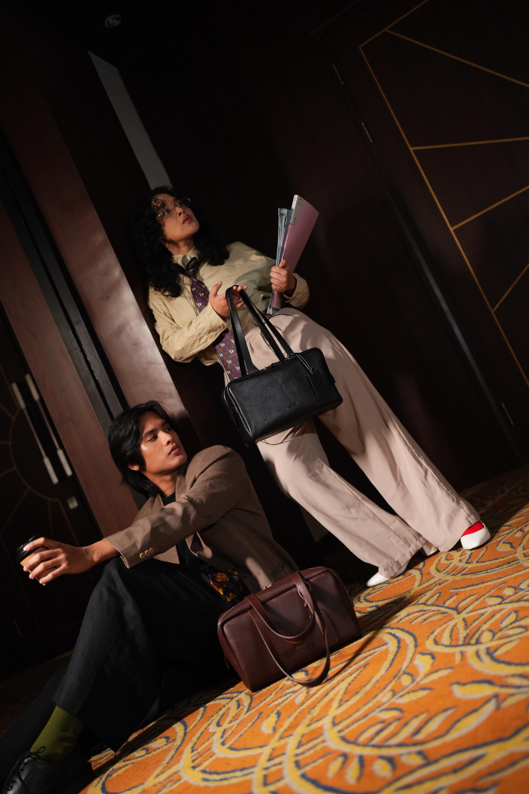 Geneva Leather bag (black)