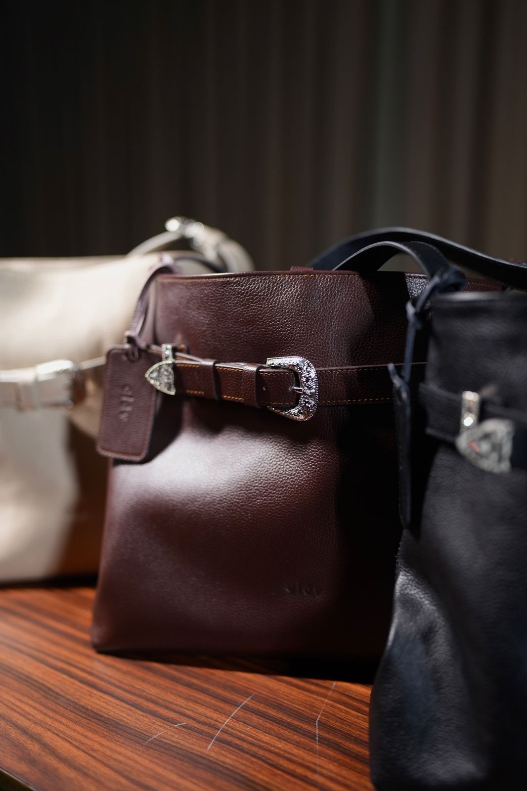 Evelyn leather bag (coffee)