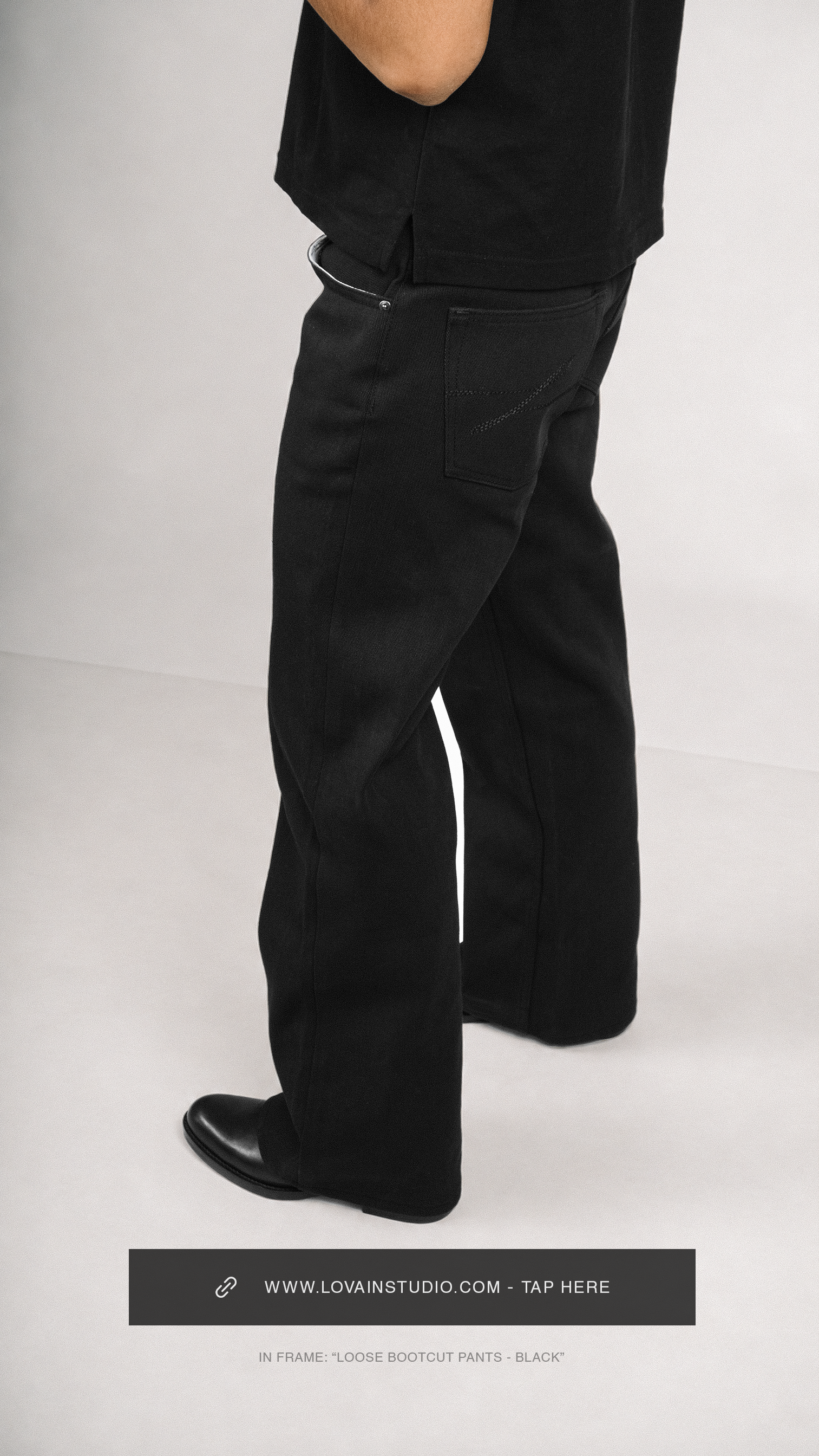 Loose Bootcut - Raw Black