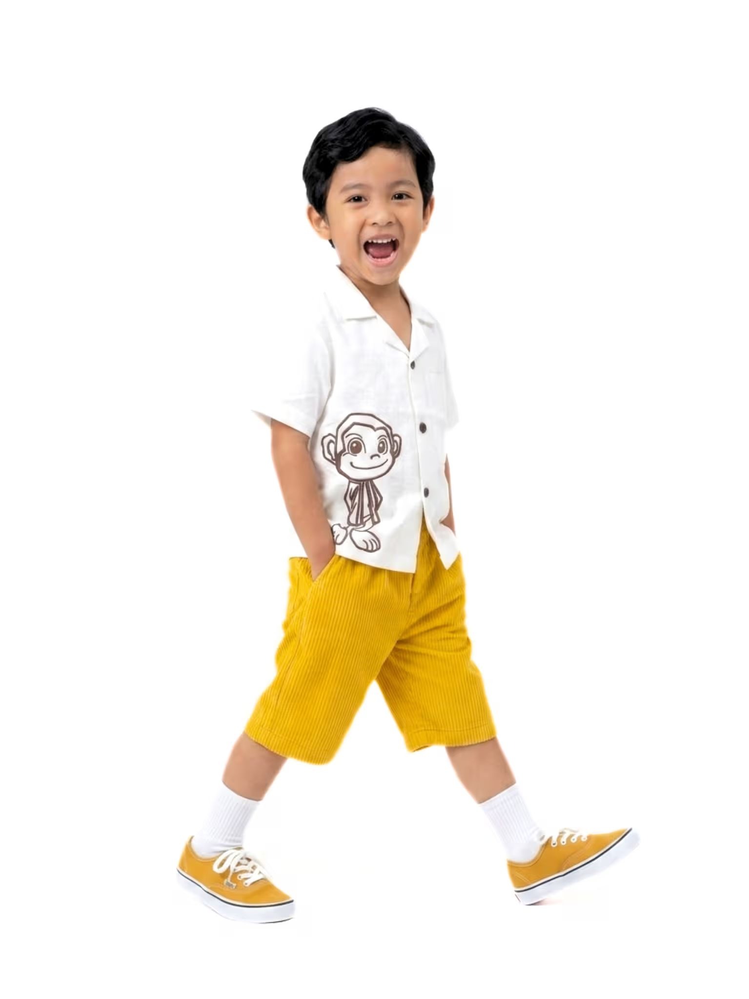 KEYTABEE | Kemeja Safari KIDS Broken white