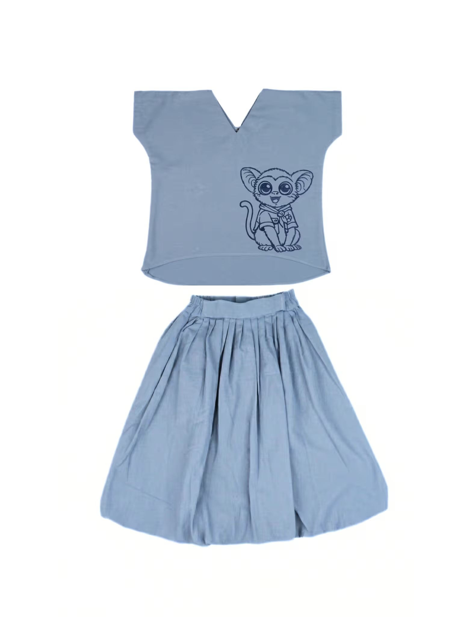 KEYTABEE | ONE SET | ROK BALON+BAJU KERAH V
