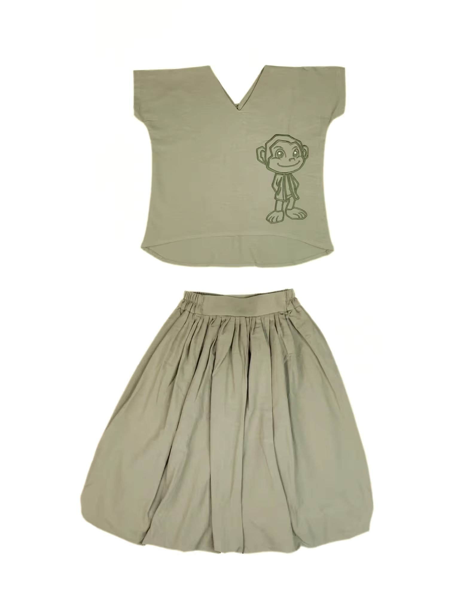 KEYTABEE | ONE SET | ROK BALON+BAJU KERAH V