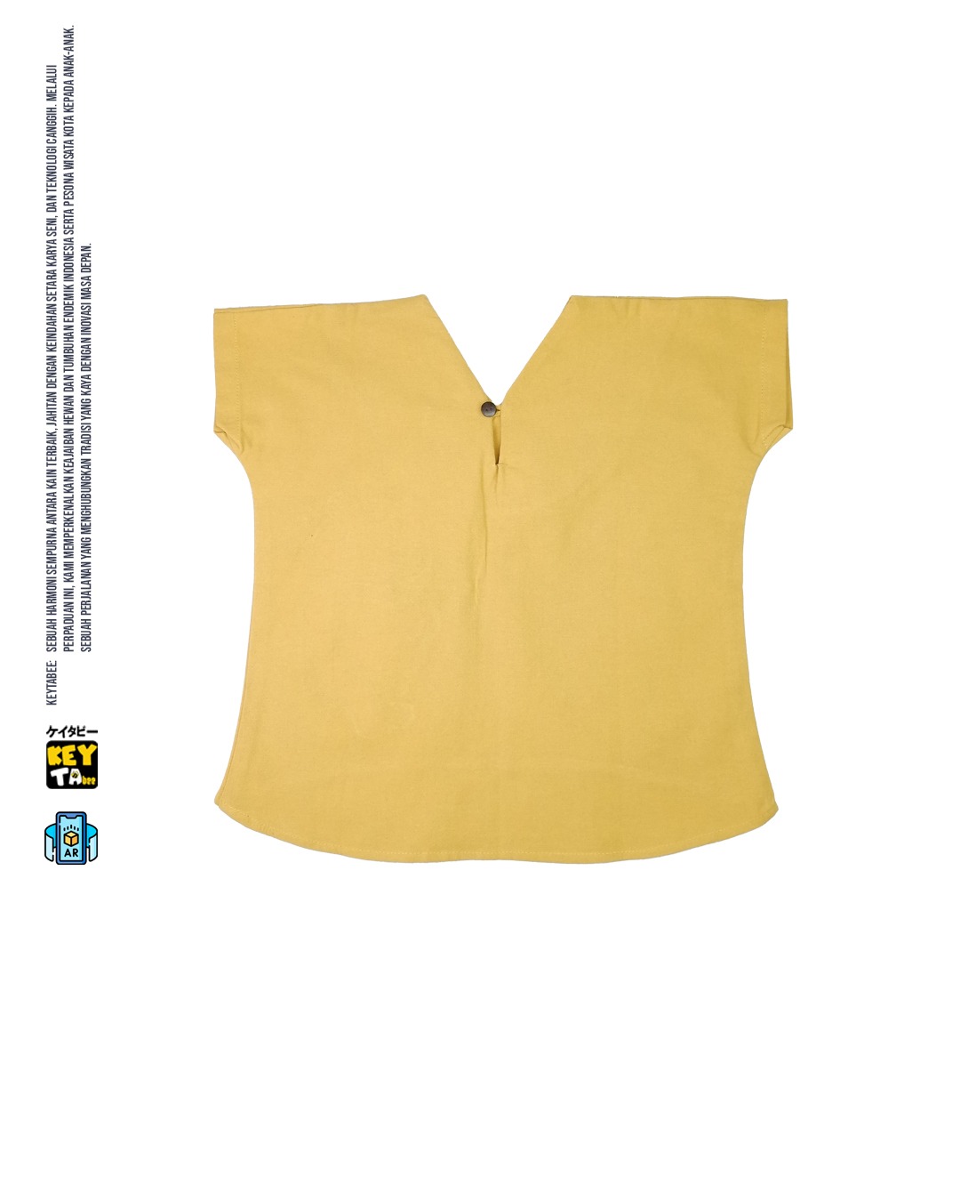 KEYTABEE | BAJU ANAK V-NECK LINEN KEYTABEE – KARAKTER BORDIR PREMIUM
