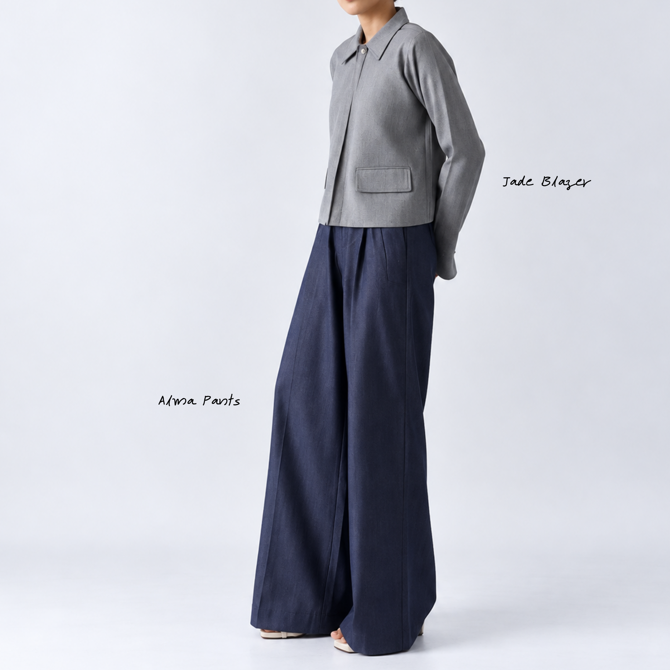 TO.KART Alma Culotte Pants | All-Day Denim Collection