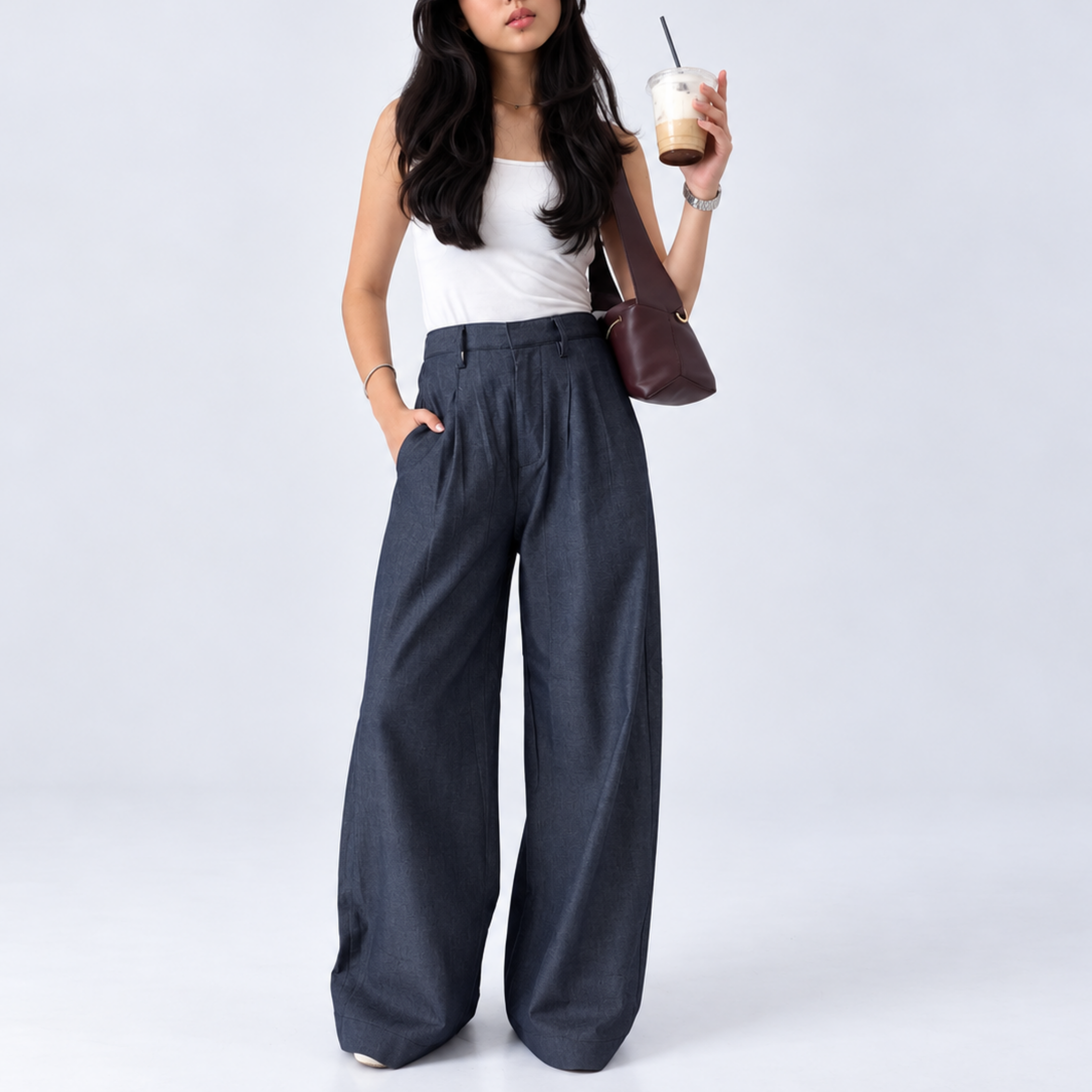 TO.KART Alma Culotte Pants | All-Day Denim Collection