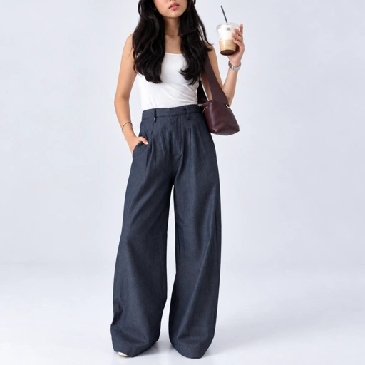 TO.KART Alma Culotte Pants | All-Day Denim Collection