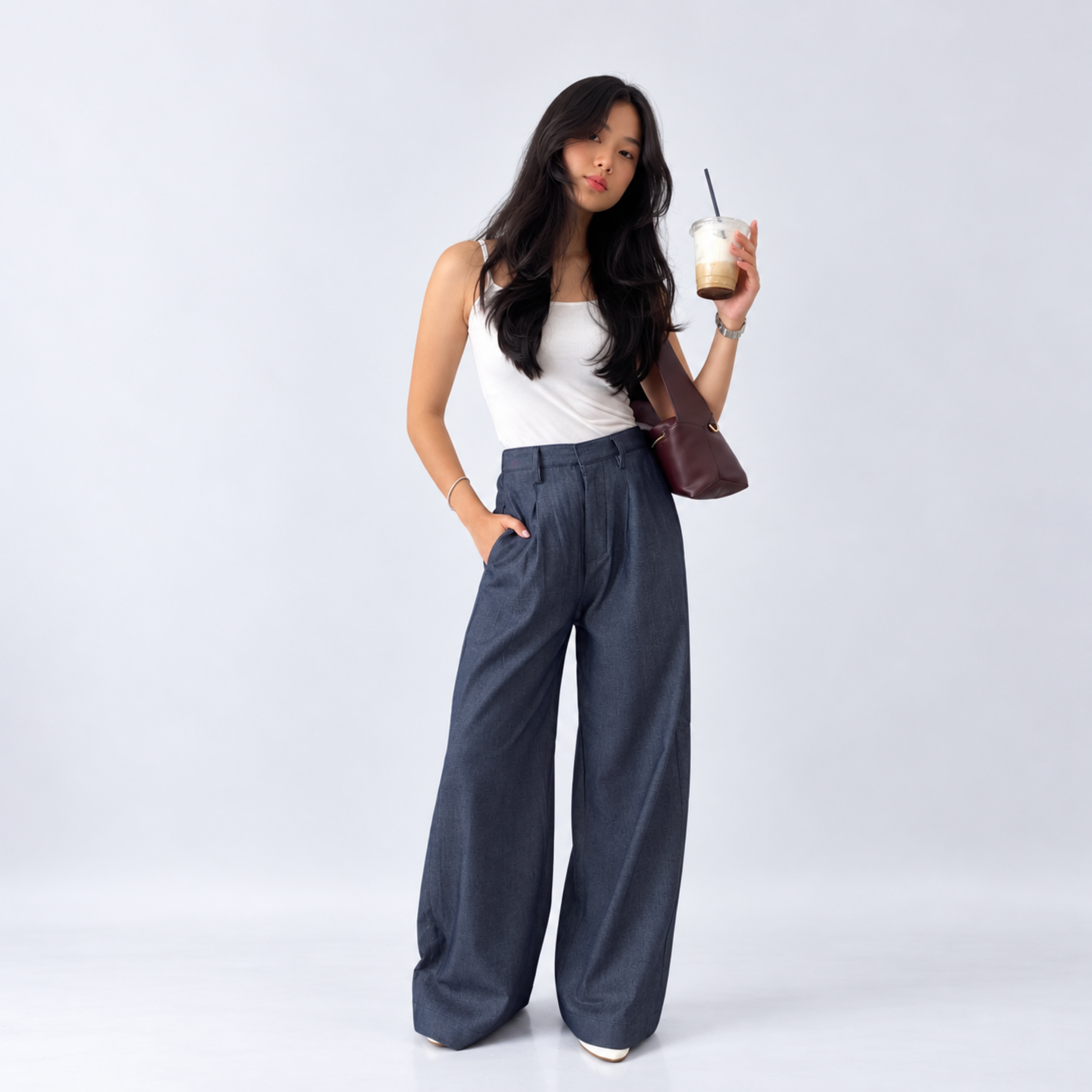 TO.KART Alma Culotte Pants | All-Day Denim Collection