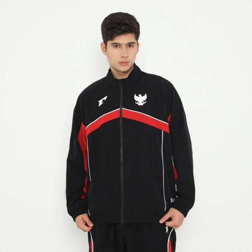 Image of [PRE-ORDER DELIVERY 30 MAY] Erspo Timnas 2025 Travelling Jacket Black Unisex