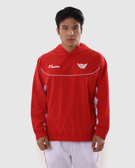 Image of [PRE-ORDER] Erspo X Byon Traveling Hoodie Red Indonesia