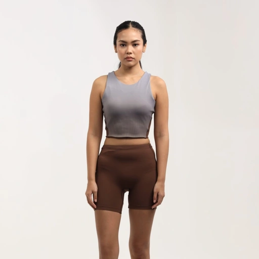 Image of Erspo Running Osa Cropped Singlet Grey