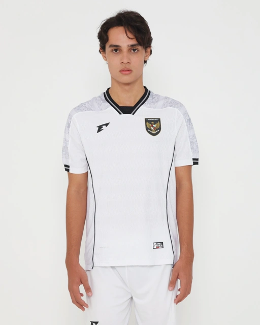 Image of Erspo Timnas 2025 Jersey Player Issue Away SS Men White Grey Black