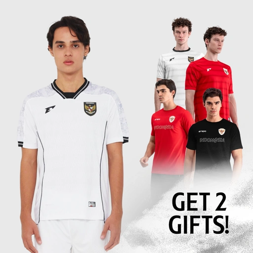 Image of Erspo Timnas 2025 Jersey Player Issue Away SS Men White Grey Black