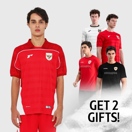 Image of Erspo Timnas 2025 Jersey Player Issue Home SS Men Red White