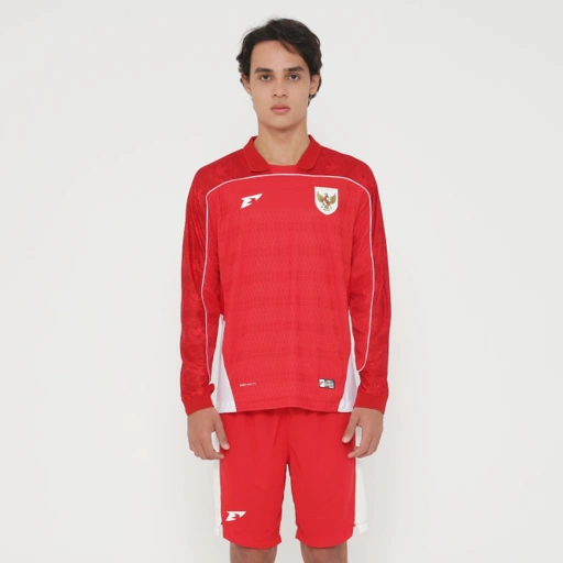 Image of Erspo Timnas 2025 Jersey Player Issue Home LS Men Red White